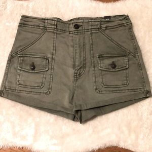 American eagle high rise cargo shorts